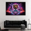 chicago bears floating frame canvas