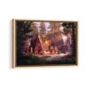 mystery shack framed canvas natural beige