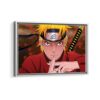 naruto uzumaki framed canvas white frame