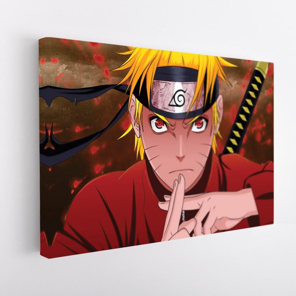 naruto uzumaki stretched canvas