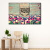3 panels al bethkri allah tatmain al quloob canvas art