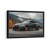 toile encadrée bmw m4 cadre noir