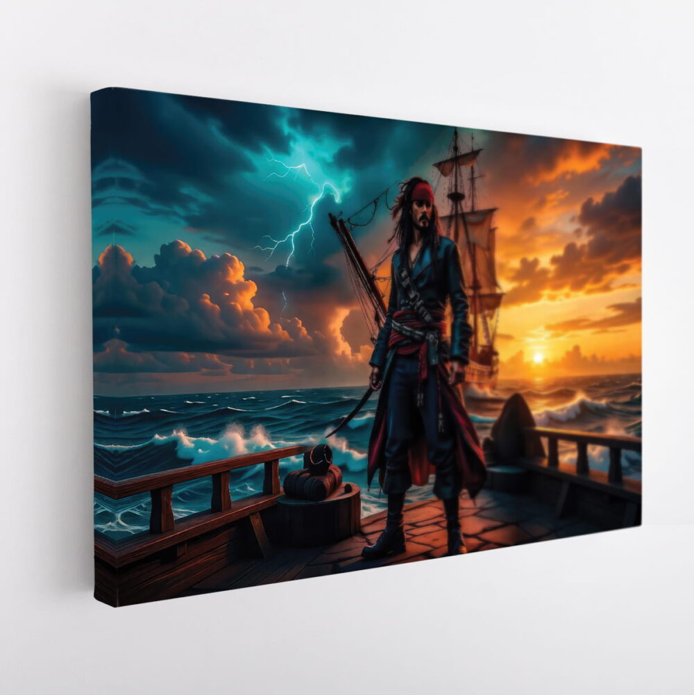 lienzo pirata lord jack sparrow