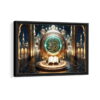 al-shahada calligraphy framed canvas black frame