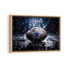 dallas cowboys framed canvas natural beige