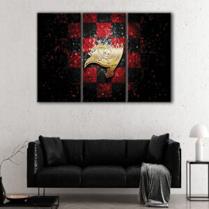 3 panels tampa bay buccaneers canvas art
