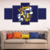 Toile d'art 5 panneaux los angeles rams